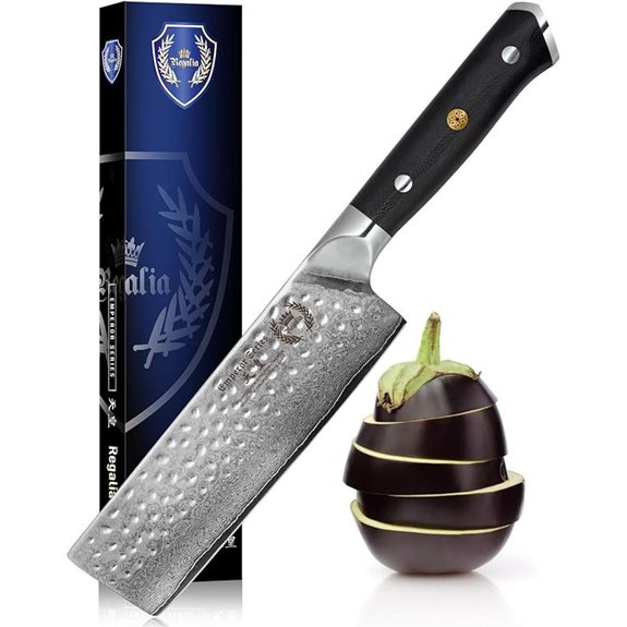Regalia Nakiri Vegetable Chef Knife 6-Inch Damascus Steel