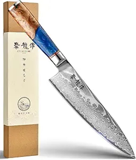 Japanese 8 Damascus Chef Knife with VG10 Steel