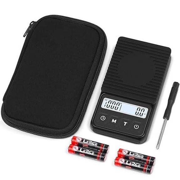 QP Digital Coffee Scale with Timer and Waterproof Features