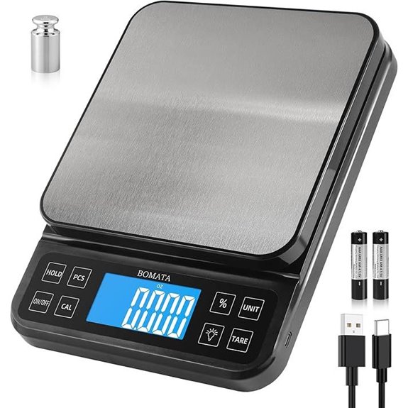 BOMATA 5kg Digital Kitchen Scale with LCD Backlight