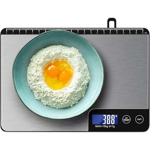 Diyife Digital Kitchen Scale with Large Weighing Area