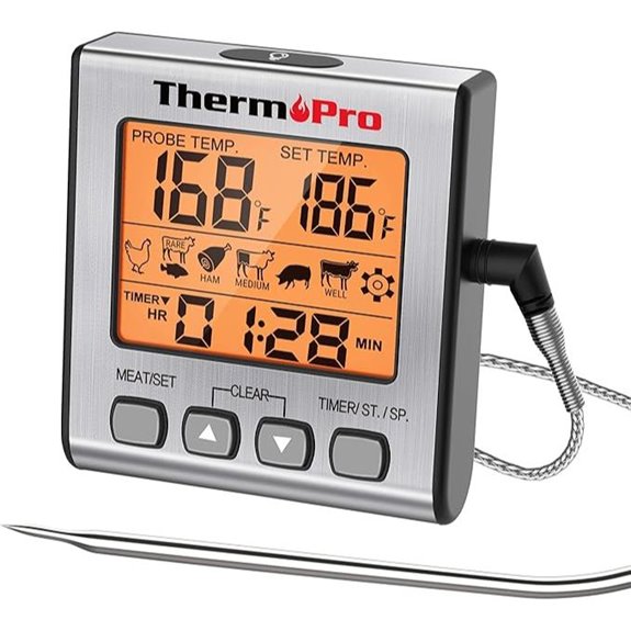 ThermoPro TP16S Digital Meat Thermometer with Timer