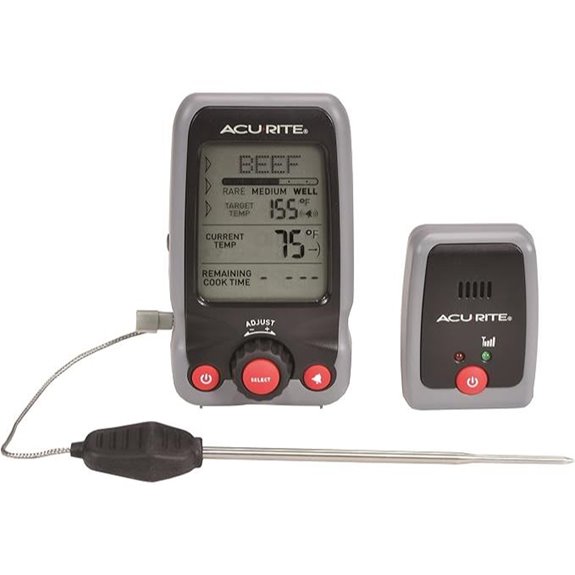AcuRite 00278 Digital Meat Thermometer and Timer with Pager