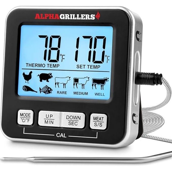 Alpha Grillers Oven Thermometer with Digital Probe
