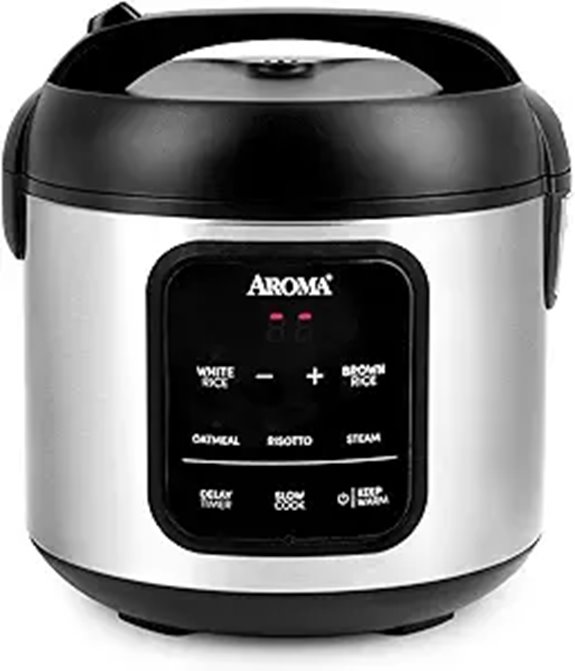 AROMA 4-Cup Digital Rice Cooker and Multicooker