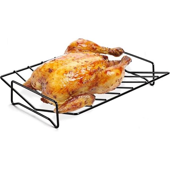 Grill & Smoke Rib Rack Double-Side 12x10 Black