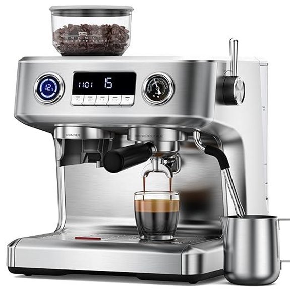 COWSAR Dual Boiler Espresso Machine with Grinder