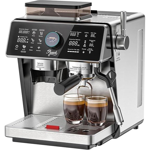 Dual Boiler Semi-Automatic Espresso Machine with Grinder