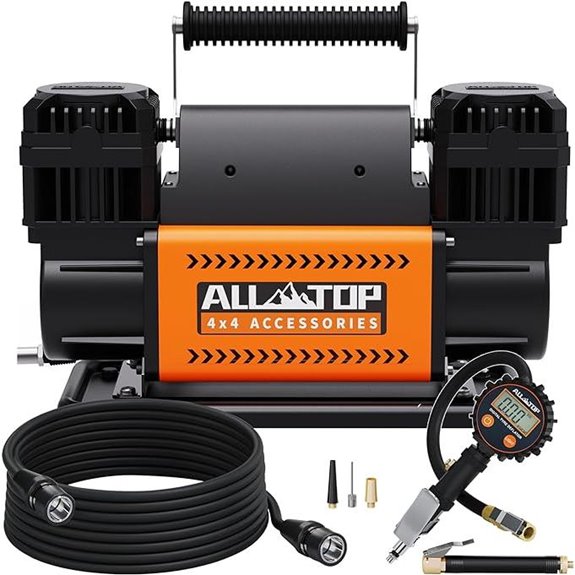 ALL-TOP Dual Cylinder Air Compressor with Gauge