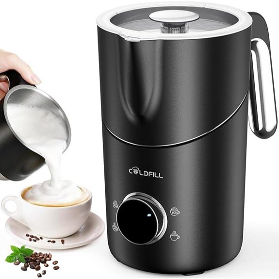 COLDFILL 8-in-1 Electric Milk Frother & Steamer
