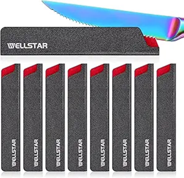 WELLSTAR Steak Knife Edge Guards Set (8 Pack)