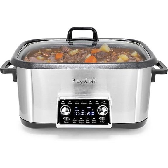 MegaChef 8-Quart Programmable Multi Cooker with Sous Vide