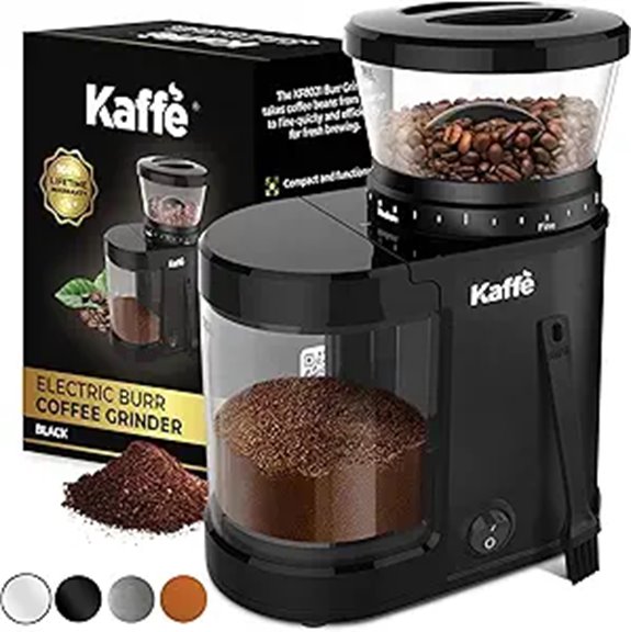 Kaffe Electric Burr Coffee Grinder with Adjustable Settings
