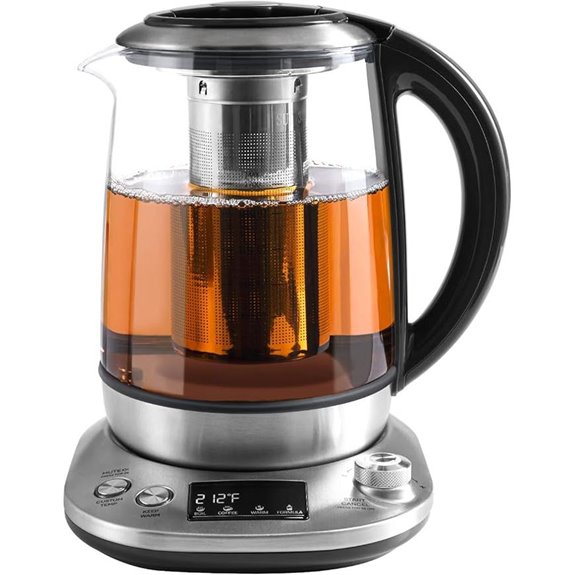 Mecity Electric Glass Tea Kettle with Presets
