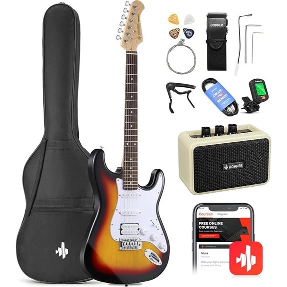Donner DST-100S 39 Electric Guitar Kit with Accessories