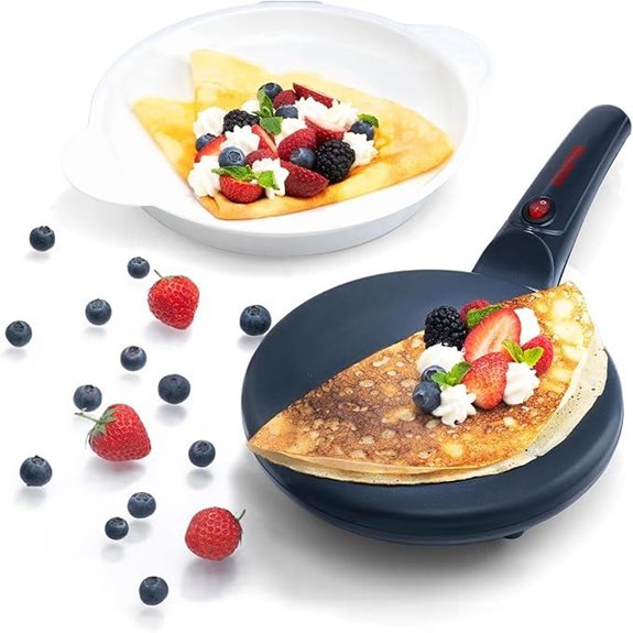 Gourmia 8” Nonstick Electric Crepe Maker