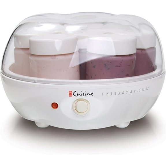 Euro Cuisine YM80 Yogurt Maker with Glass Jars