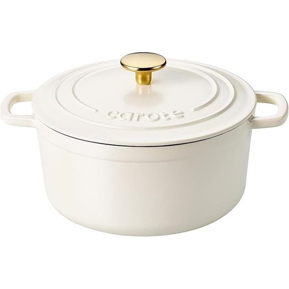 Carote 4QT Enameled Cast Iron Dutch Oven