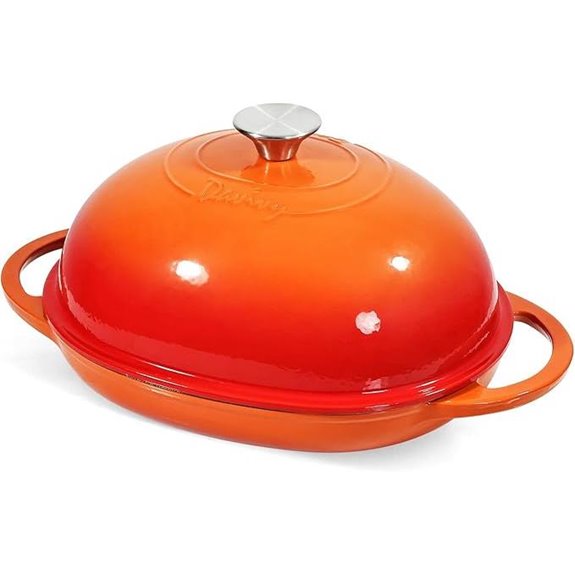 Davivy 6QT Enameled Dutch Oven for Bread