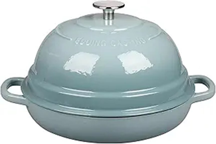 Enameled Cast Iron Dutch Oven for Baking Bread