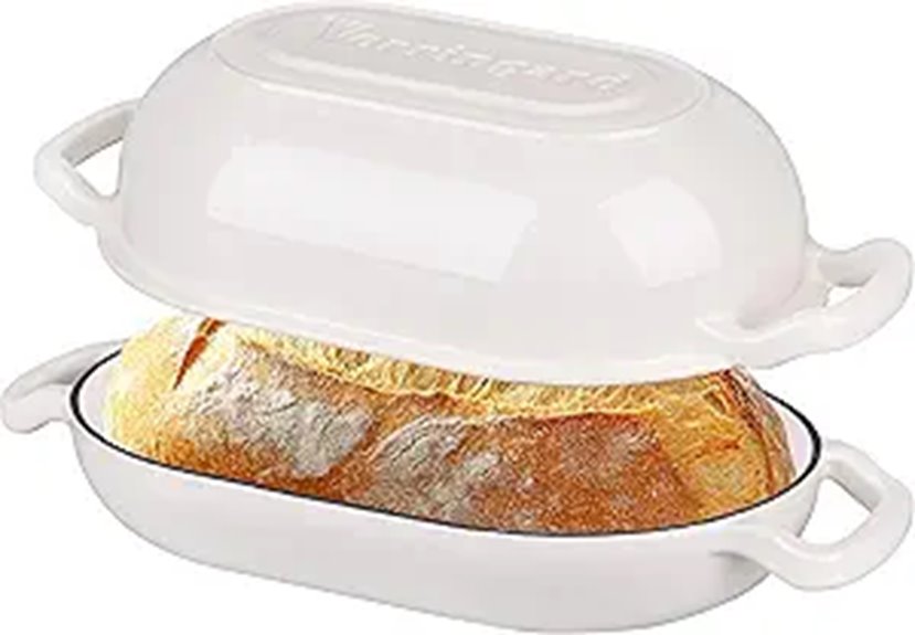 Enameled Cast Iron Bread Oven with Lid