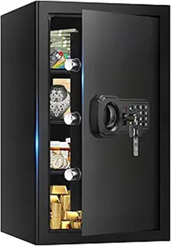 Large Fireproof Safe with Digital Keypad and Spare Keys