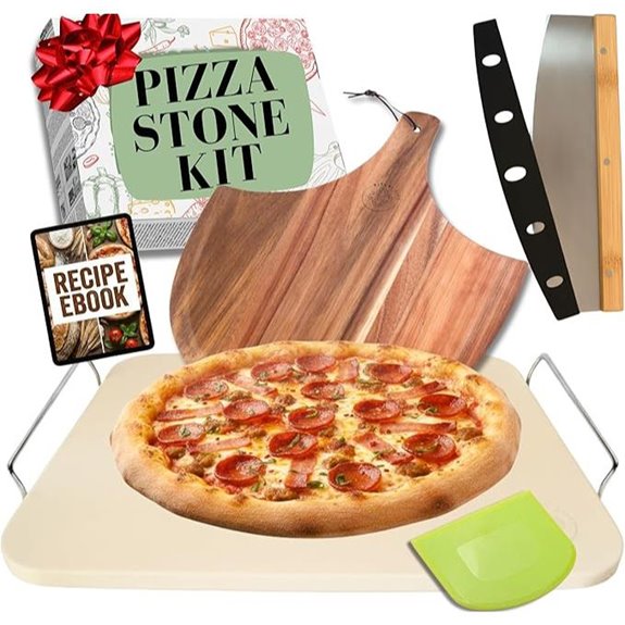 Pizza Stone Set for Oven & Grill (5 pcs)