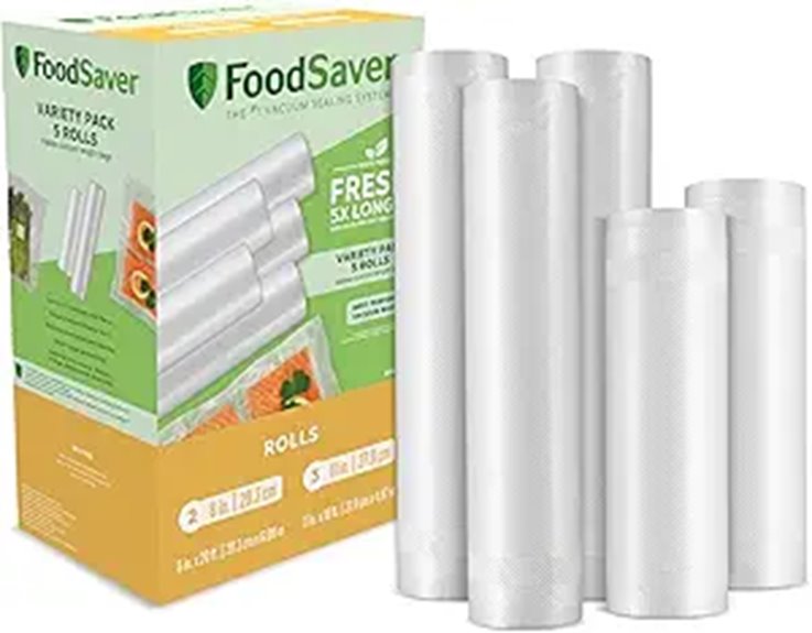 FoodSaver Custom Vacuum Sealer Bags (5 Rolls)