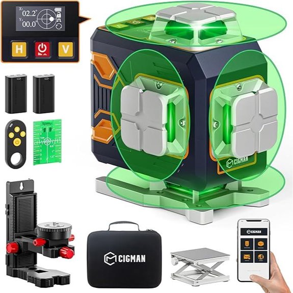 CIGMAN 4x360° Laser Level with App Control