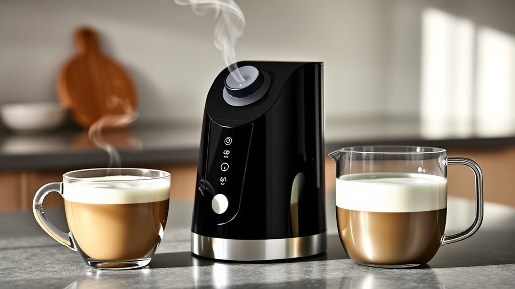 frothing capacity ease durability