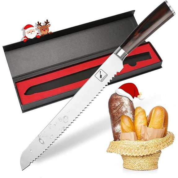 imarku 10-Inch German High Carbon Bread Knife