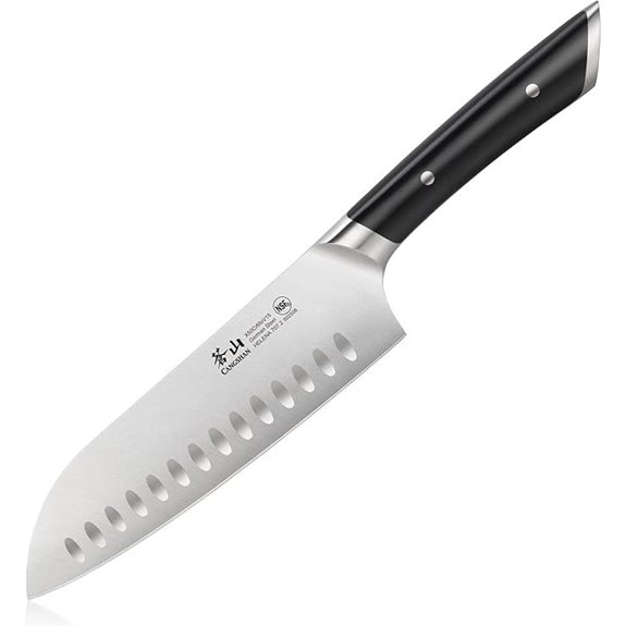 Cangshan HELENA Series German Steel Forged 7 Santoku Knife (Black)