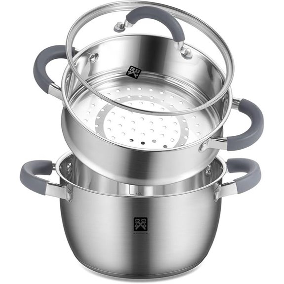 Golden Key 4.0 Qt Steamer with Vegetable Basket