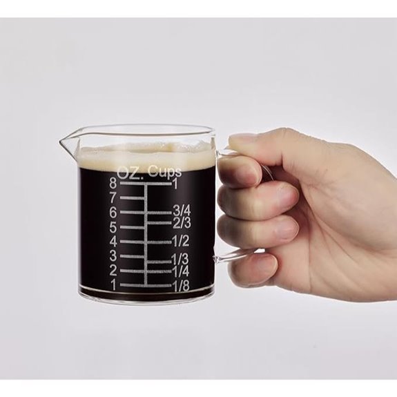 Ackers Graduated Glass Measuring Cup with HandLe