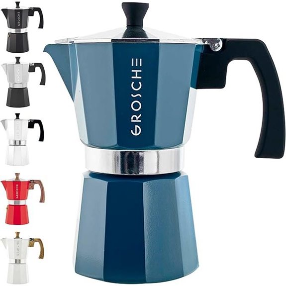 GROSCHE Milano Moka Pot Stovetop Espresso Maker