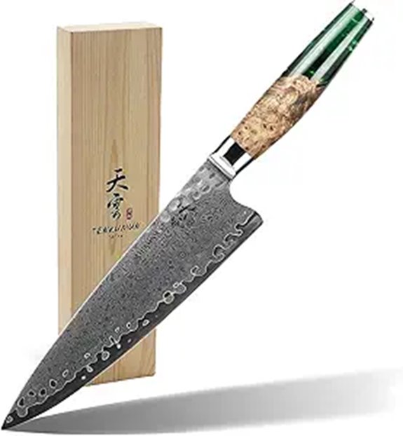 Japanese Gyutou Knife 8-inch Handmade VG-10 Damascus Steel