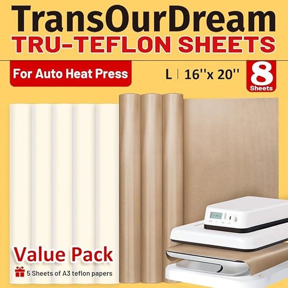 TransOurDream Teflon Sheets & Papers for Heat Press
