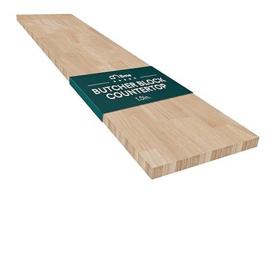 Bme Hevea Solid Wood Butcher Block Countertop