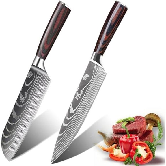 Kitchen Chef Knife Set with High Carbon Steel Blades