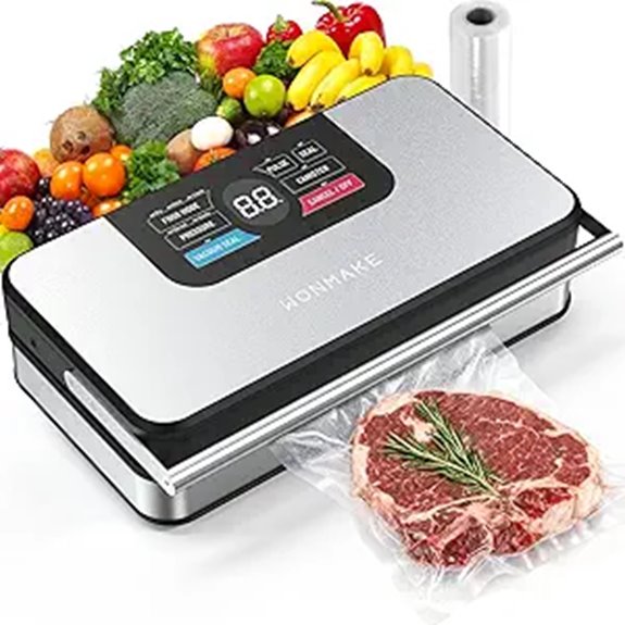 Powerful 95kPa Vacuum Sealer with Cutter & Digital Display