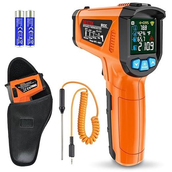 MESTEK Infrared Laser Thermometer with LCD Display