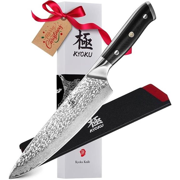Kyoku 8 Shogun VG10 Damascus Chef Knife