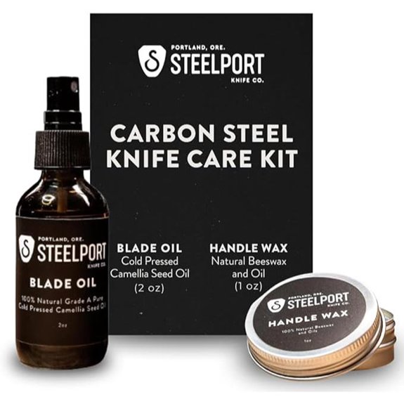 Steelport Carbon Steel Knife Care Kit with Oil & Wax