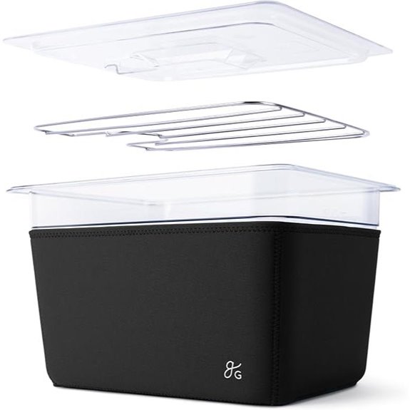 Greater Goods 12 Qt Sous Vide Container with Rack