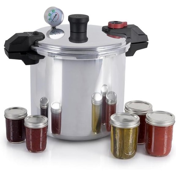 T-fal 22 Quart Aluminum Pressure Cooker with Canning