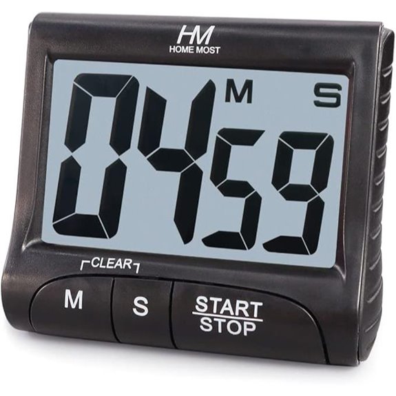 Large Digital Kitchen Timer with Loud Alarm
