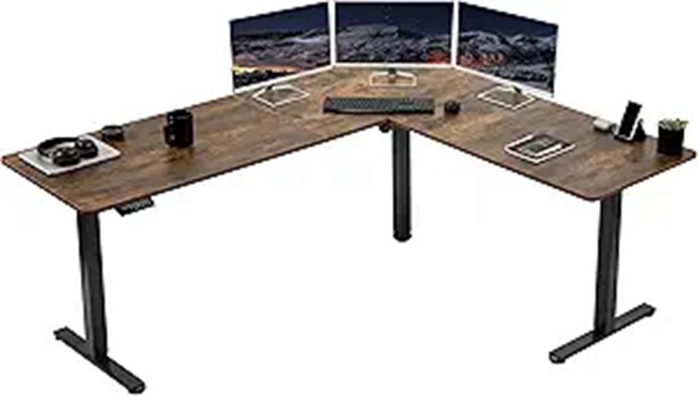 VIVO L-Shaped Electric Standing Desk (75x63 inches)