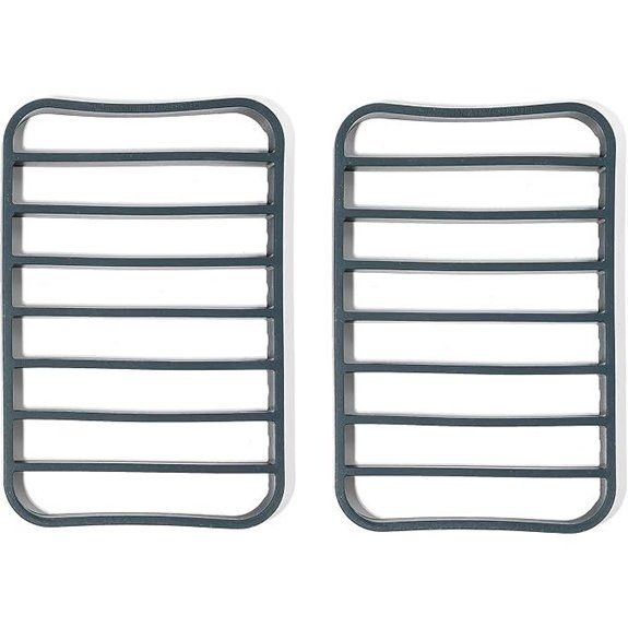 Silicone Roasting Rack Pan 2-Pack Navy Extra Large