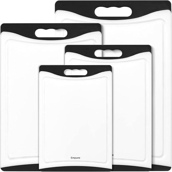 Empune Set of 4 Large Plastic Cutting Boards