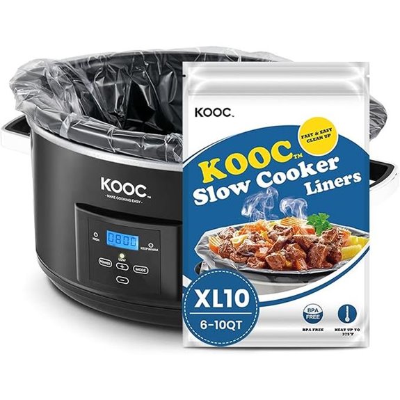 KOOC 14x22 Inch Slow Cooker Liners (10 Pack)